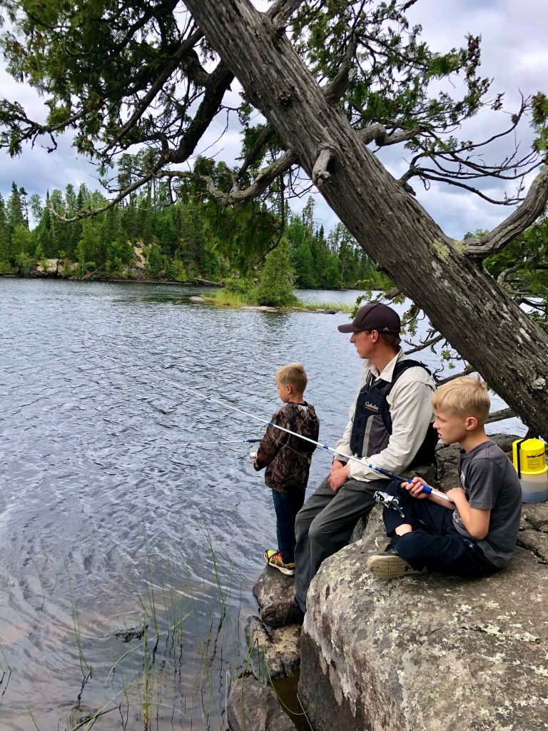 Fishing in Ham Lake.